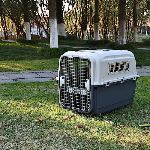 Elevon Plastic Kennels Pet Carrier Rolling Plastic Airline Approved Wire Door - Image 6