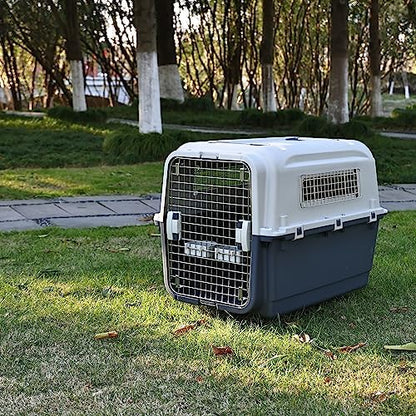Elevon Plastic Kennels Pet Carrier Rolling Plastic Airline Approved Wire Door - Image 6