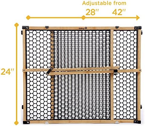 Safety 1st Bamboo Baby Gate for Doorways, No Drill Easy Install, Dog Gates - Image 4