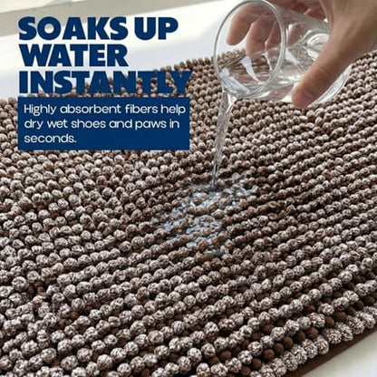 Muddy Mat® T.Max Dual Tone Indoor Dog Door Mat Slip Resistant Chenille Entryway - Image 4