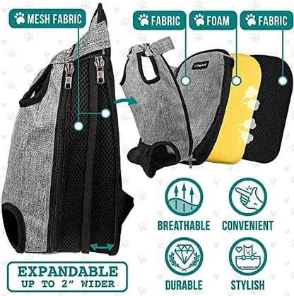 PetAmi Dog Carrier Backpack, Adjustable Pet Cat Front Carrier Backpack - Image 3