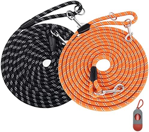 2 Pack Dog Leash for Dog Training 30FT Long, Dog Rope by Lanwandeng
