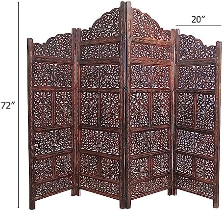 COTTON CRAFT Room Divider Wood Screen - Image 2