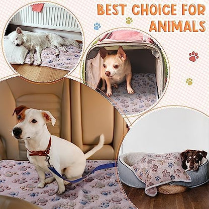 Tatuo 4 Pack Fleece Dog Blanket - Image 3