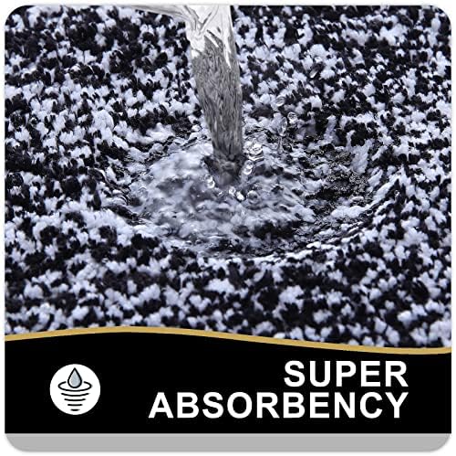 OLANLY Toilet Rugs U-Shaped 24x20, Absorbent Microfiber Bath Mat - Image 4