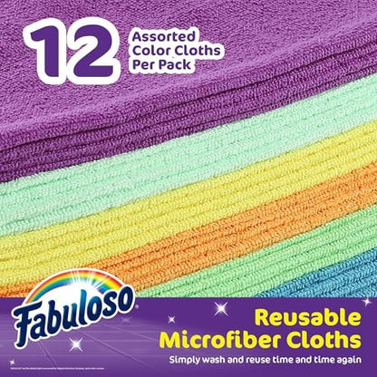 Fabuloso Microfiber Cleaning Cloths, 13x13 in - Image 2