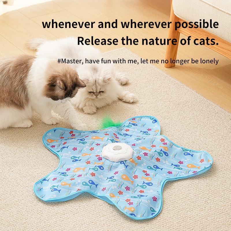 Rechargeable Automatic Cat Toy, 3-Mode Touch-Activated Interactive Toy - Image 3