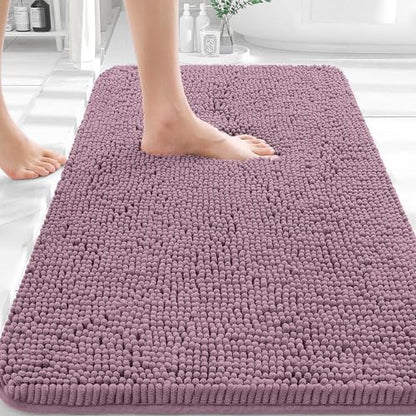 OLANLY Bathroom Rugs 30x20, Extra Soft Absorbent Chenille Bath Rugs by OLANLY