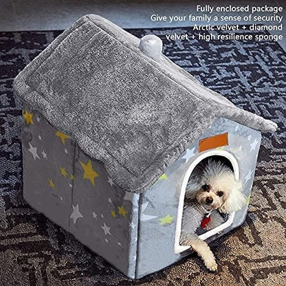BXEBUI Dog House Indoor Memory Sponge, Foldable Dog House Kennel Bed Mat - Image 4