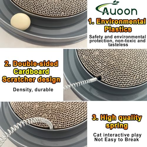 AUOON Cat Scratcher Toy with Ball Track - Image 6