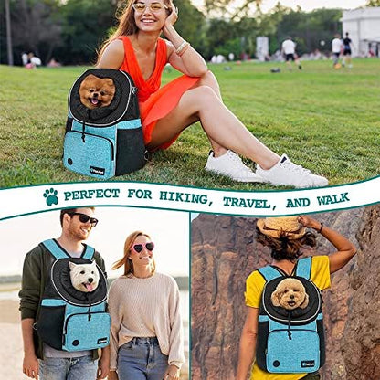 PetAmi Front Carrier Backpack for Dogs and Cats, Adjustable Ventilated Pet - Image 6