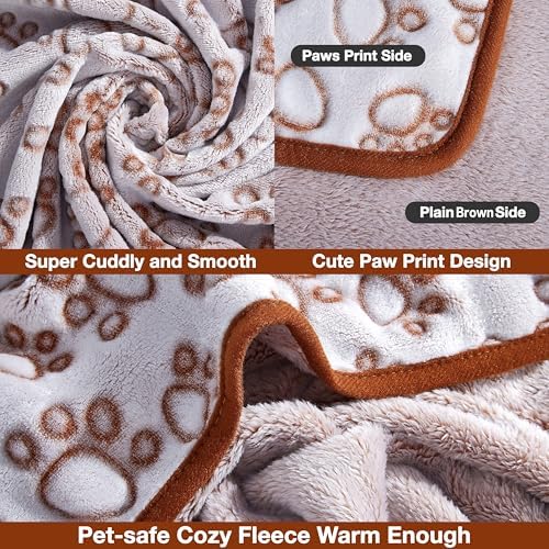 Stuffed Large Brown Premium Soft Dog Blanket, - Image 3