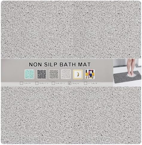 Nonslip Bathtub Mat, Anti Slip Bath Mat 0.6" Extra Thick, Quick Dry Bath Tub by Rzoysia