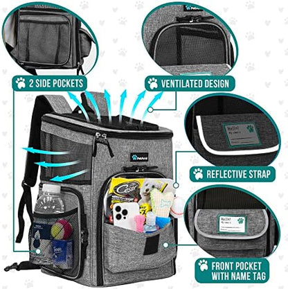 PetAmi Dog Backpack Carrier, Airline Approved 4-Way Entry Cat Bag - Image 4