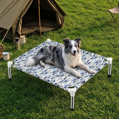 Raised Elevated Dog Bed, Lifted Cooling Stainless Steel Pet Dog Cot - Image 6