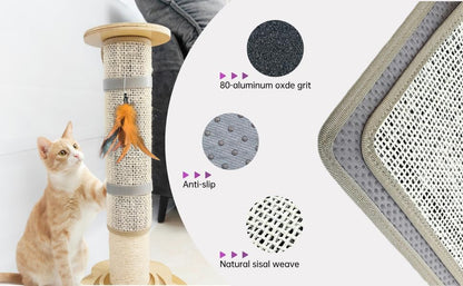 Cat Nail File Scratcher, Sisal Scratch Mat - Image 3
