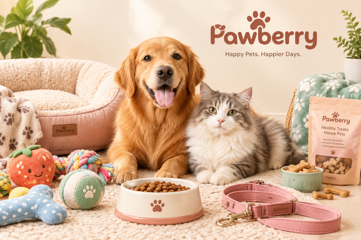 A happy dog and cat relaxing together at home